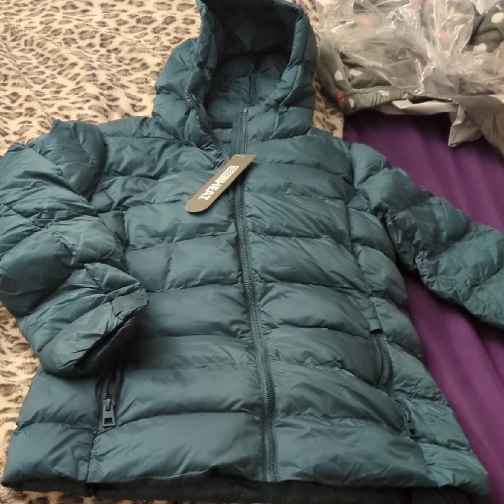 32 Degrees Women Blue Puffer Jacket
